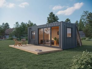 Fertig container als modulare lösung für schnelles containerhaus, büro oder lagerfläche