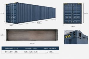 40-fuß-container maße in meter: wichtige abmessungen für die containerhaus-planung